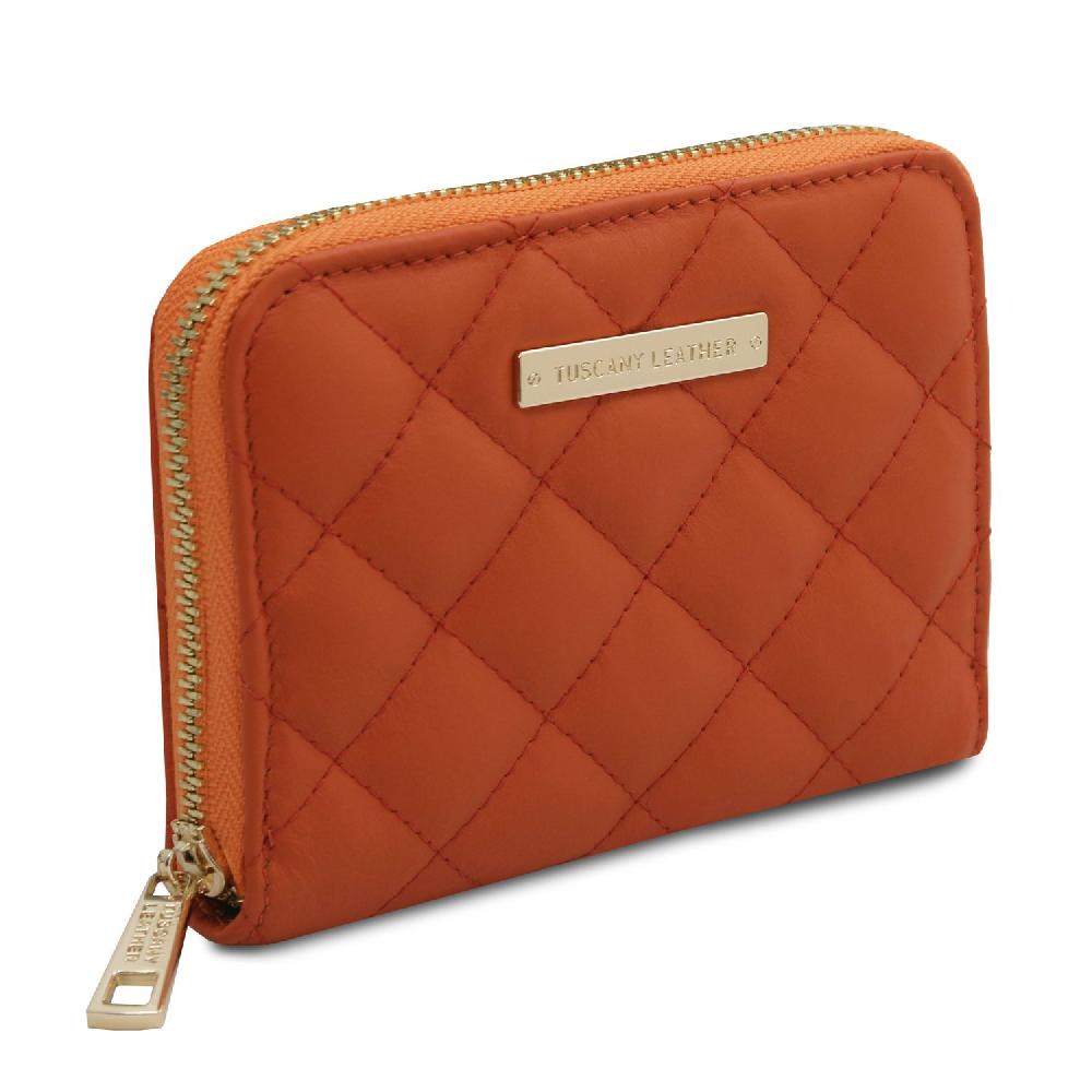 Tuscany Leather Esclusivo Portafogli in Pelle Morbida zip Around Spedizione gratuita