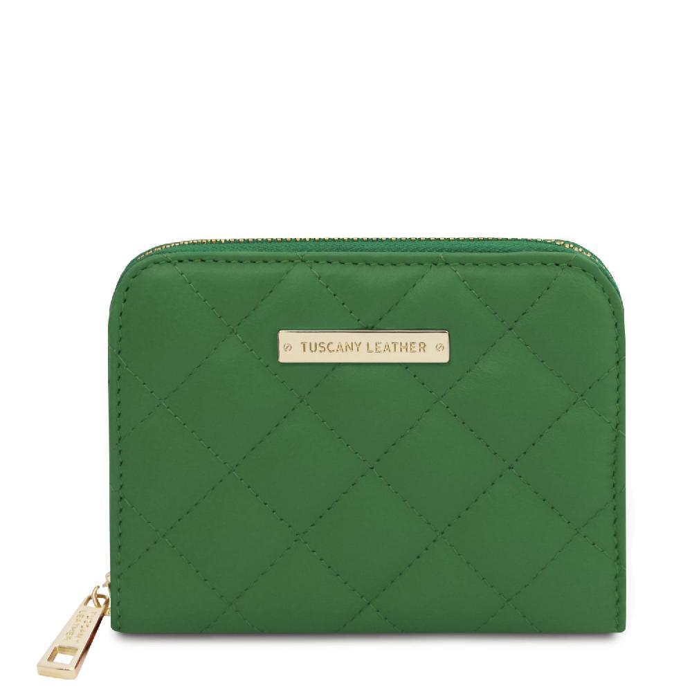 Tuscany Leather Esclusivo Portafogli in Pelle Morbida zip Around Negozio online di fabbrica