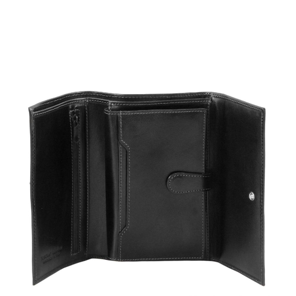 Tuscany Leather Esclusivo Portafogli da Donna in Pelle 4 Ante Offerta speciale