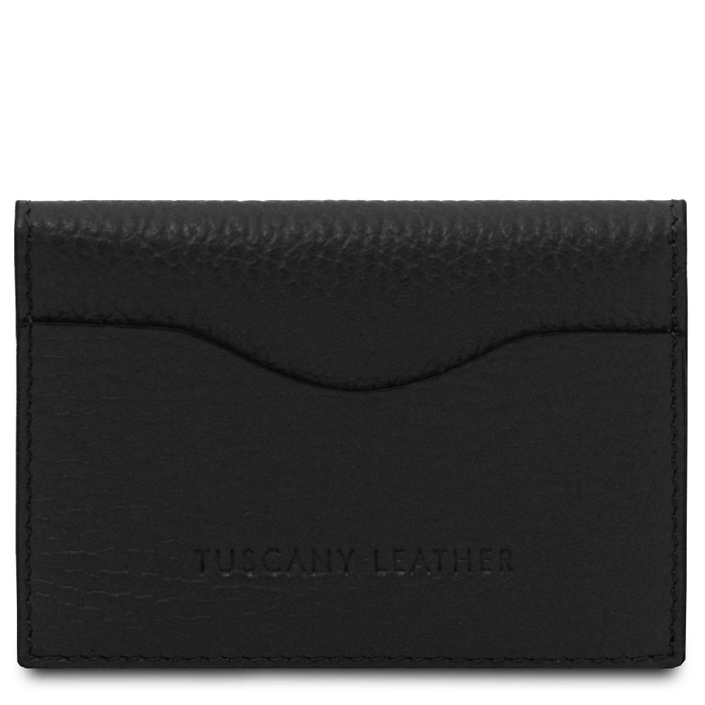 Tuscany Leather Porta Biglietti da Visita / Carte di Credito in Pelle Online Outlet