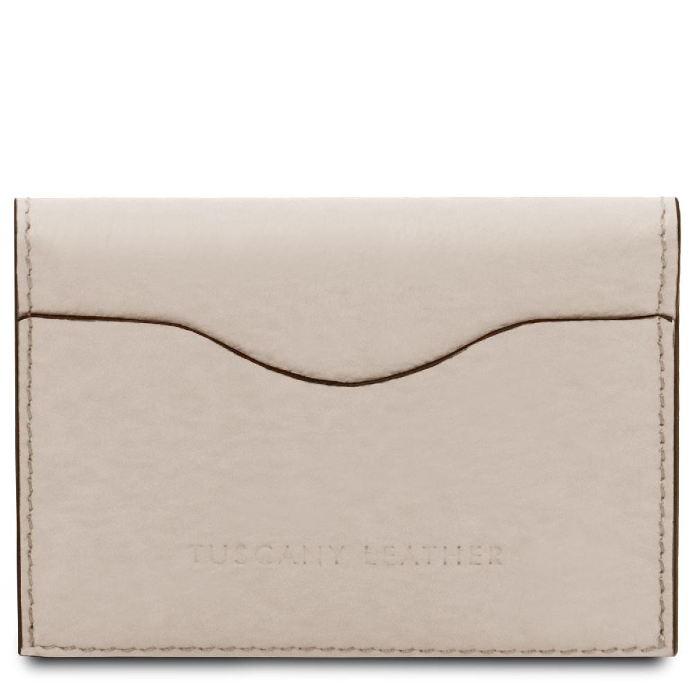 Tuscany Leather Porta Biglietti da Visita / Carte di Credito in Pelle Liquidazione