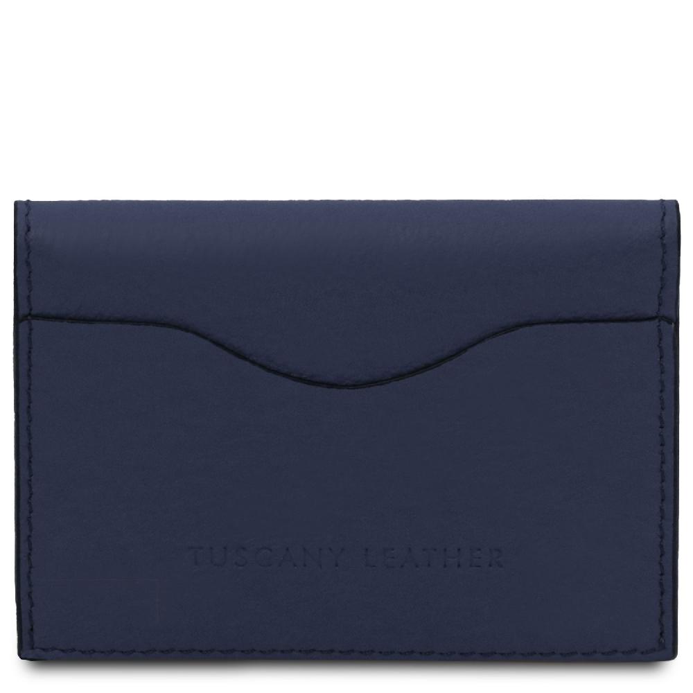 Tuscany Leather Porta Biglietti da Visita / Carte di Credito in Pelle Comprane uno, ottenene uno gratis