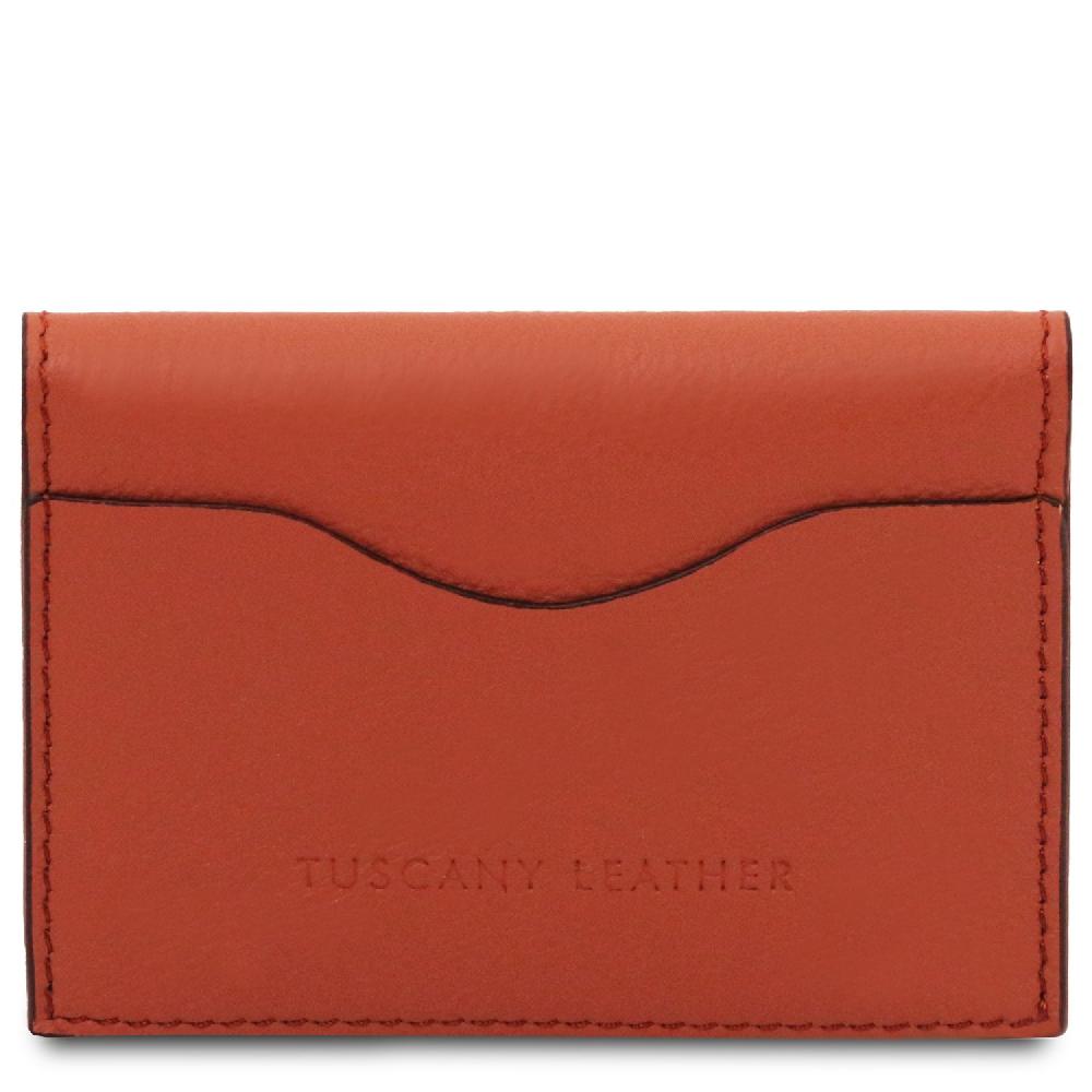 Tuscany Leather Porta Biglietti da Visita / Carte di Credito in Pelle Sconti VIP