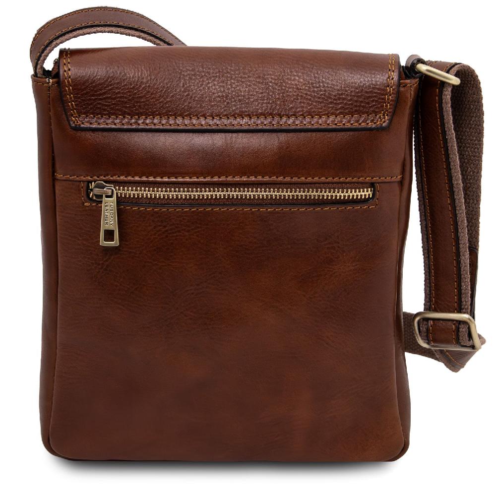Tuscany Leather Borsello da Uomo in Pelle con Tasca Frontale Qualità