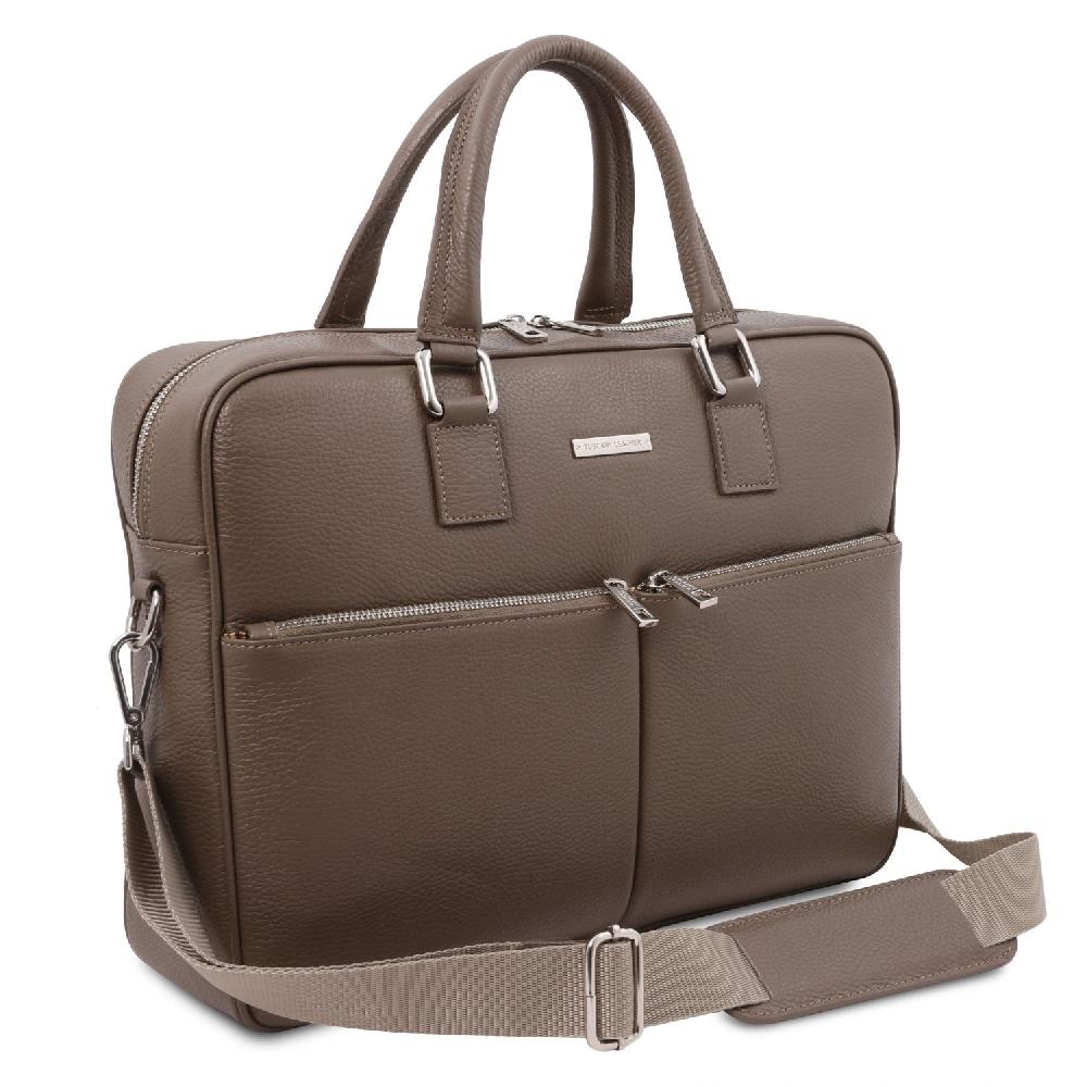 Tuscany Leather Borsa Porta Computer in Pelle Consegna Veloce