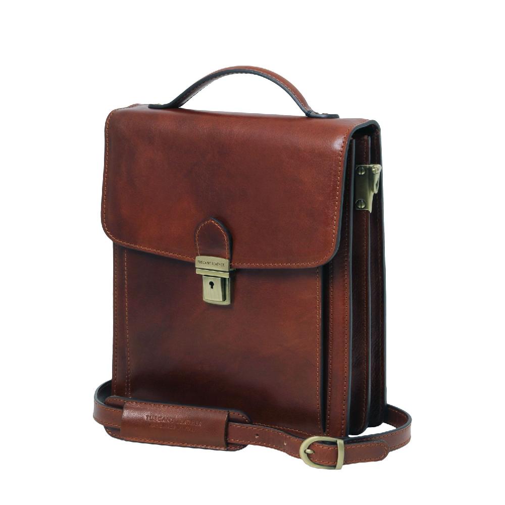 Tuscany Leather Borsello in Pelle a Tracolla - Misura Piccola Prezzo Ridotto