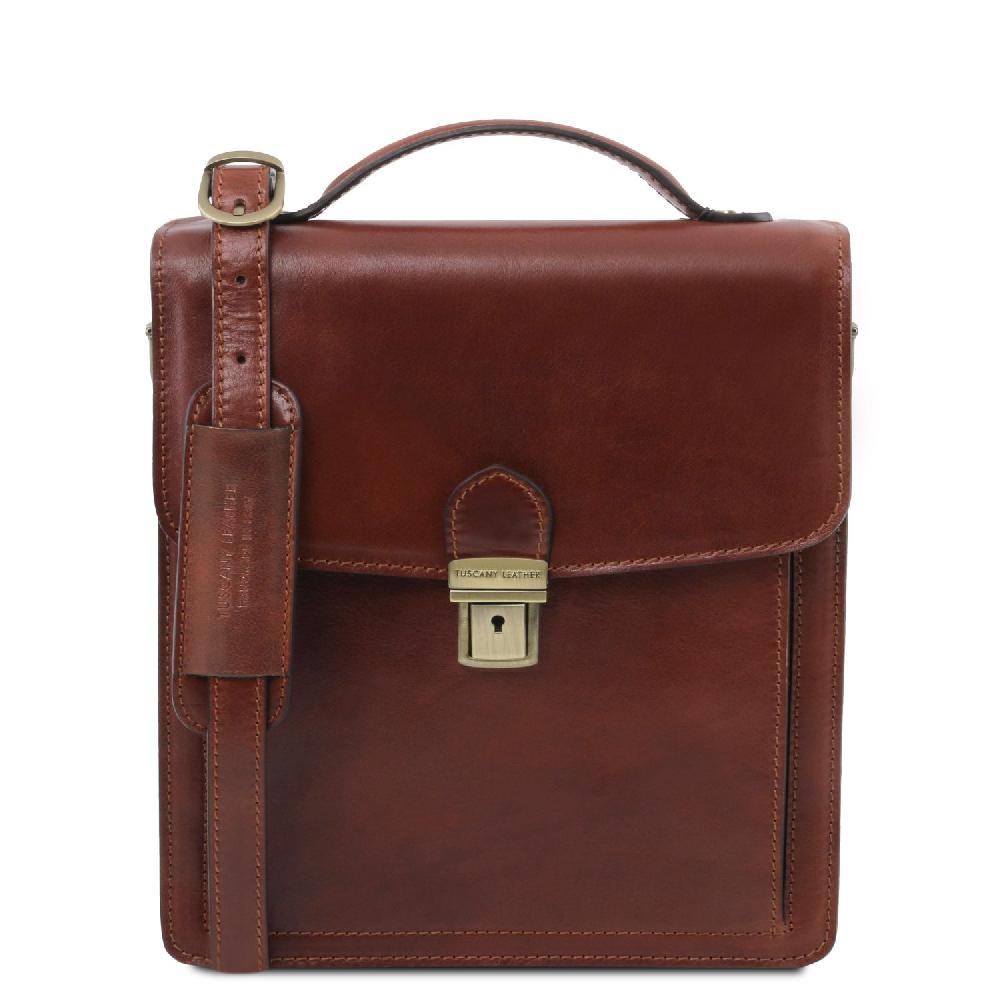 Tuscany Leather Borsello in Pelle a Tracolla - Misura Piccola Convenienza