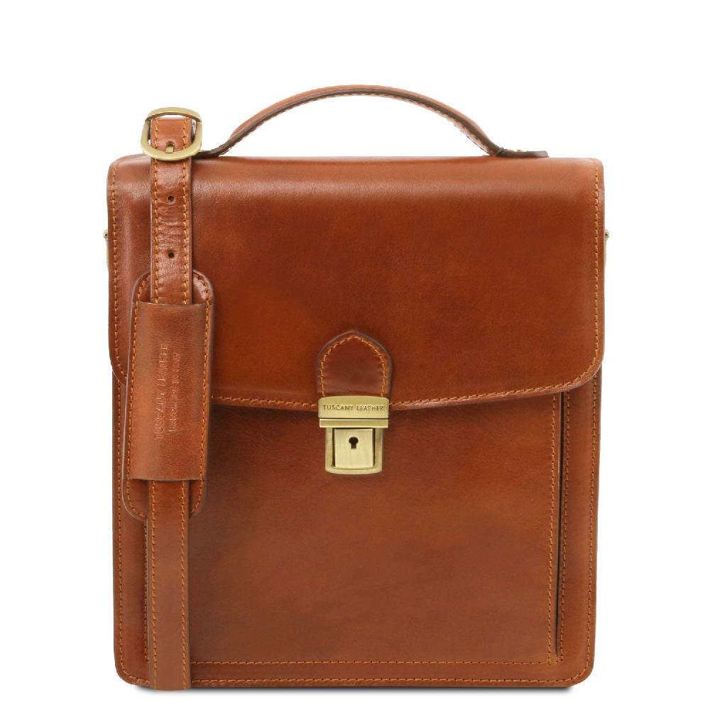 Tuscany Leather Borsello in Pelle a Tracolla - Misura Piccola Novità