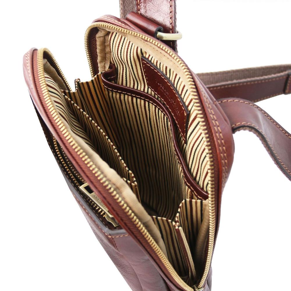 Tuscany Leather Borsello da Uomo in Pelle Outlet