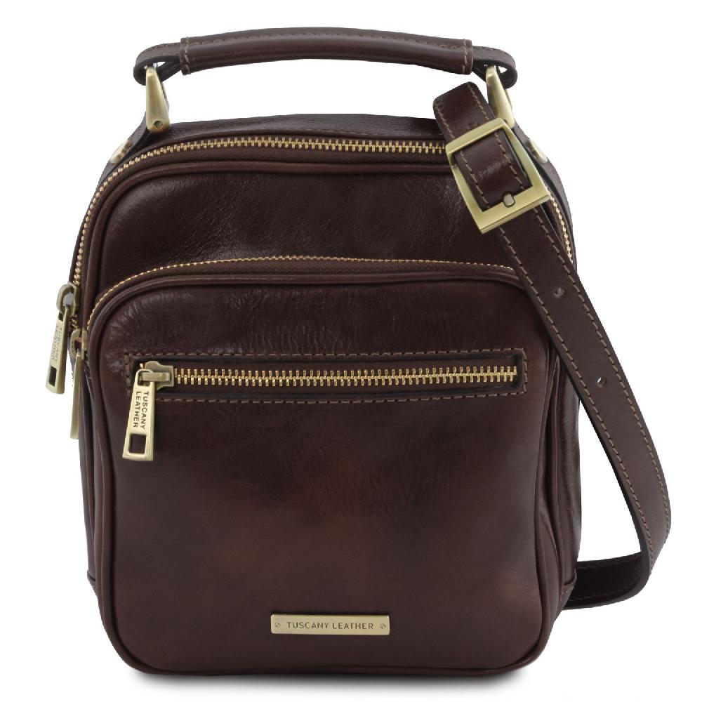Tuscany Leather Borsello da Uomo in Pelle Saldi Di Fabbrica