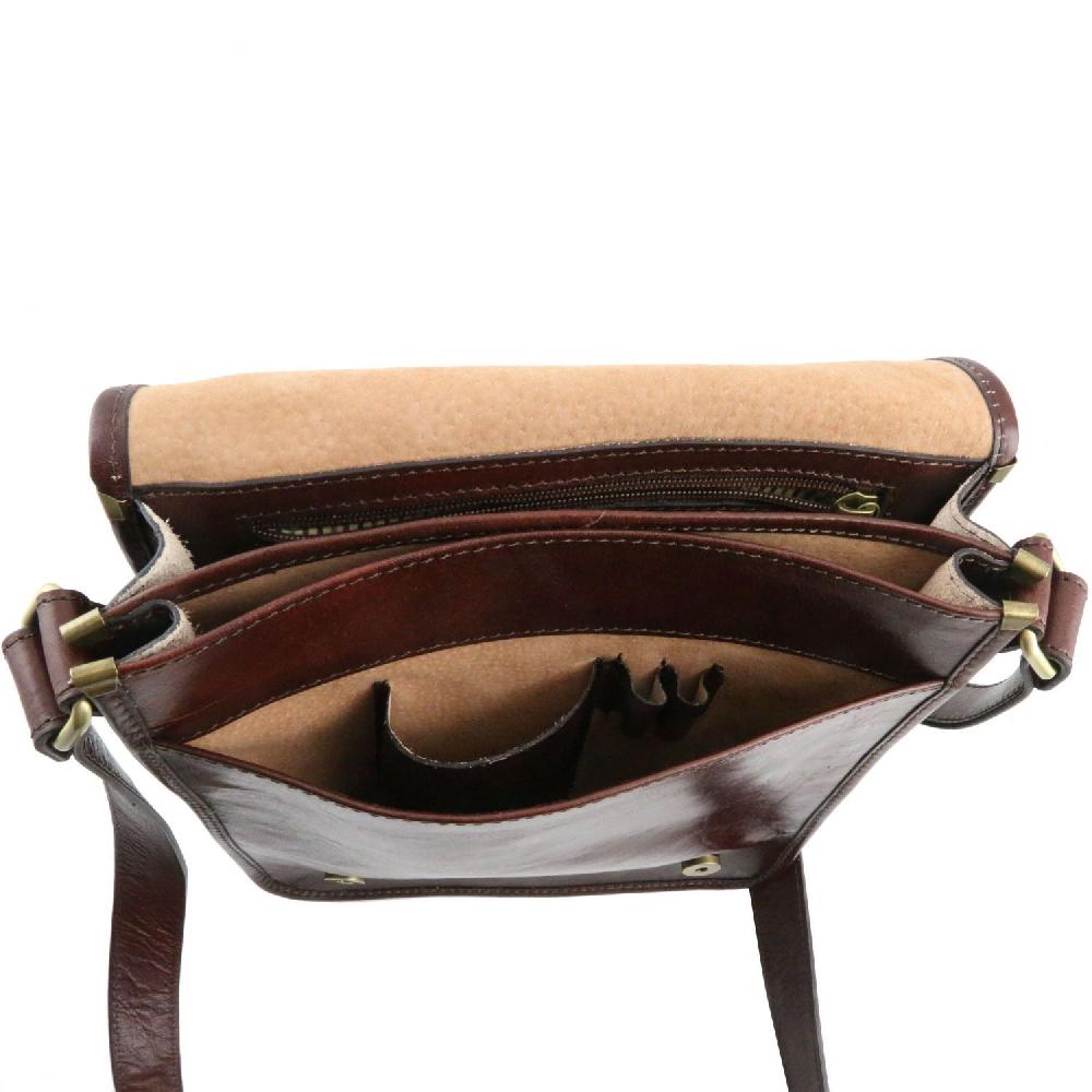 Tuscany Leather Borsa a Tracolla 2 Scomparti Nuova
