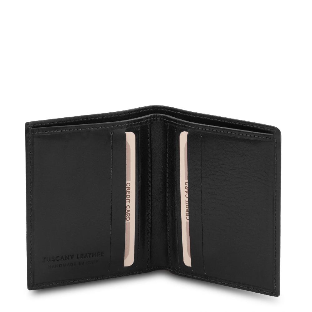 Tuscany Leather Esclusivo Portafoglio Uomo in Pelle 2 Ante Spedizione gratuita