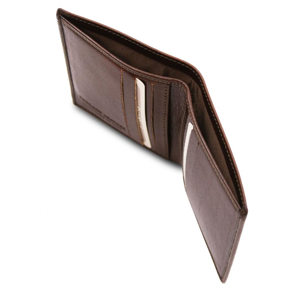 Tuscany Leather Esclusivo Portafoglio Uomo in Pelle 2 Ante Sconto di tempo limitato