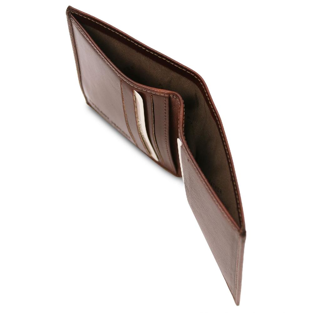 Tuscany Leather Esclusivo Portafoglio Uomo in Pelle 2 Ante Negozio online di fabbrica