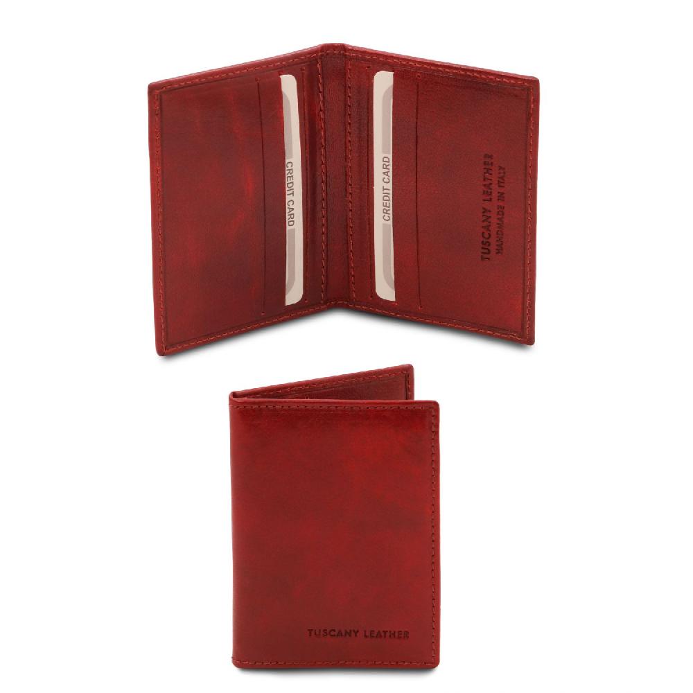 Tuscany Leather Esclusivo Portacarte in Pelle Grande vendita