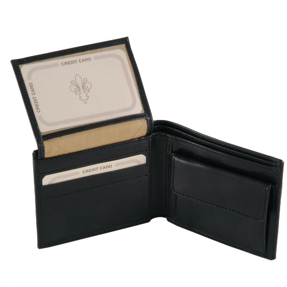 Tuscany Leather Esclusivo Portafoglio Uomo in Pelle 3 Ante con Portaspiccioli Fornitura limitata