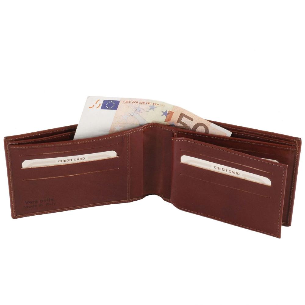 Tuscany Leather Esclusivo Portafoglio Uomo in Pelle 3 Ante Offerte esclusive
