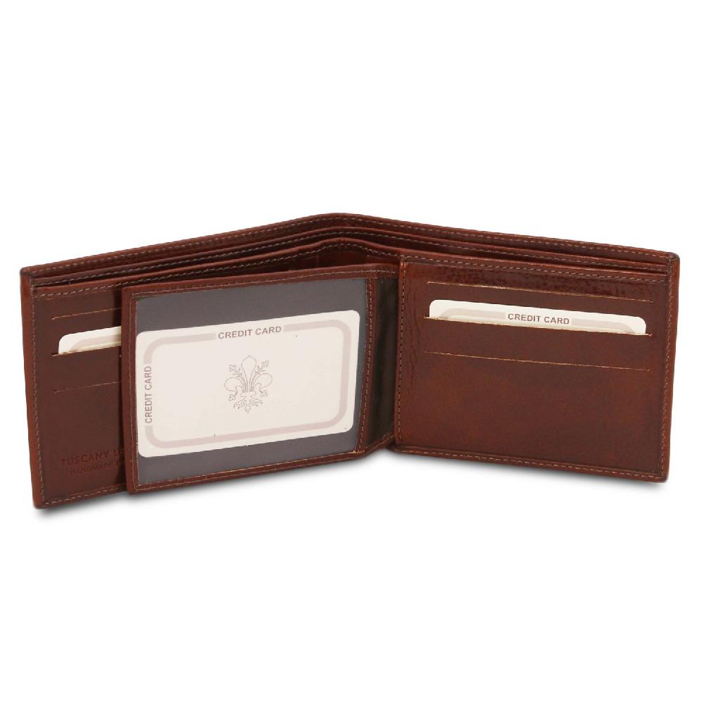 Tuscany Leather Esclusivo Portafoglio Uomo in Pelle 3 Ante Lightning offer