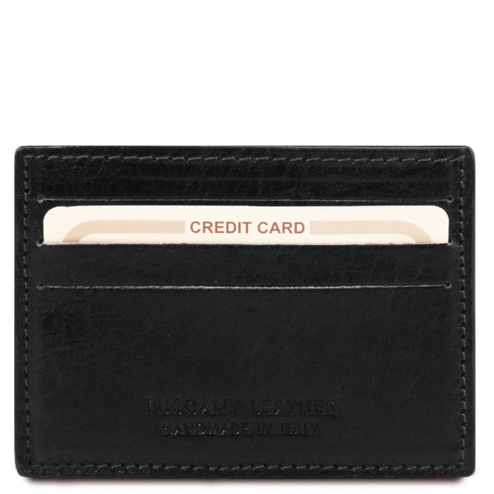 Tuscany Leather Esclusivo Portacarte di Credito in Pelle Offerte stagionali