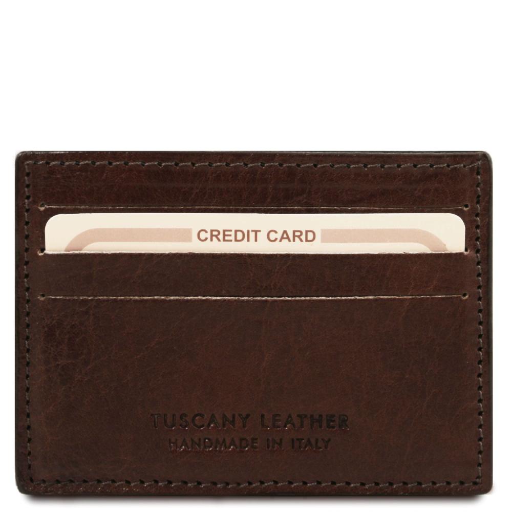 Tuscany Leather Esclusivo Portacarte di Credito in Pelle Liquidazione