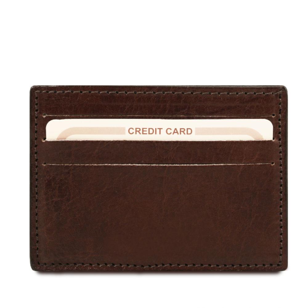 Tuscany Leather Esclusivo Portacarte di Credito in Pelle Liquidazione