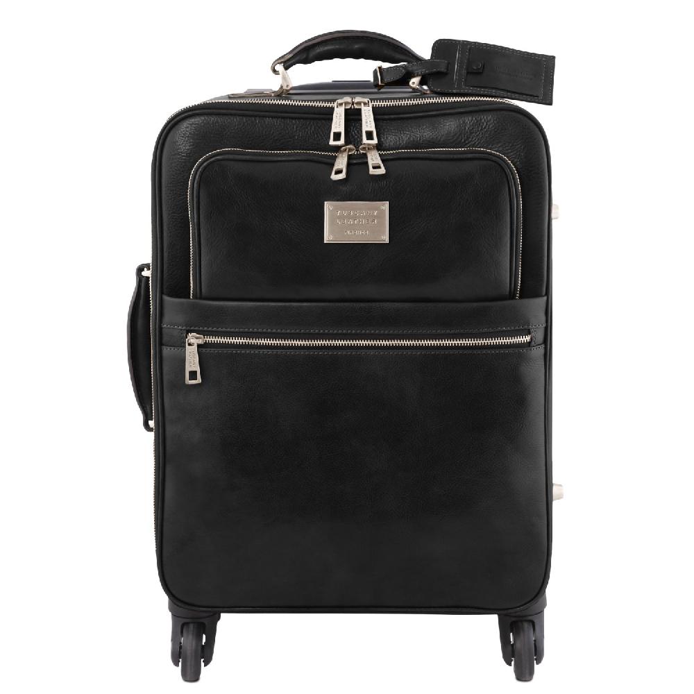 Tuscany Leather Trolley con 4 Ruote e Borsa Porta Computer TL SMART in Pelle Sconti VIP