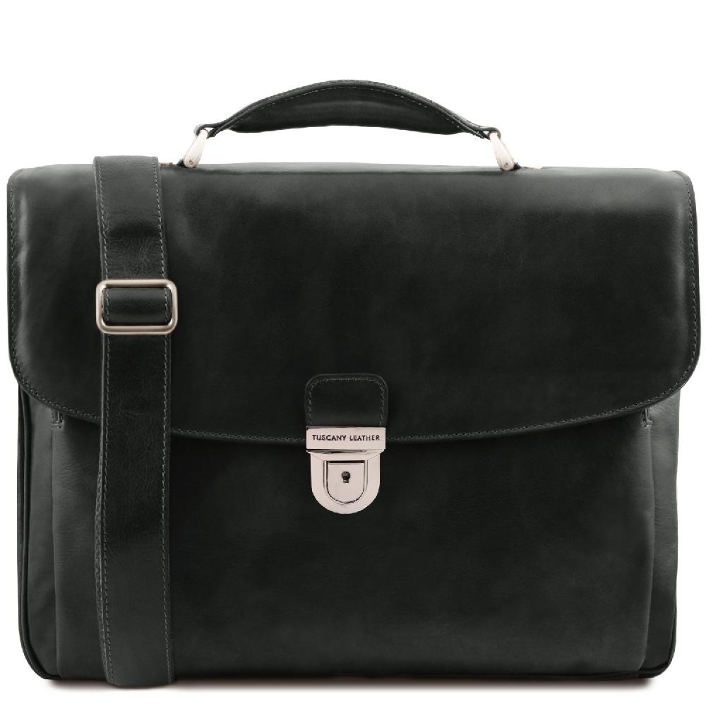 Tuscany Leather Trolley con 4 Ruote e Borsa Porta Computer TL SMART in Pelle Sconti VIP