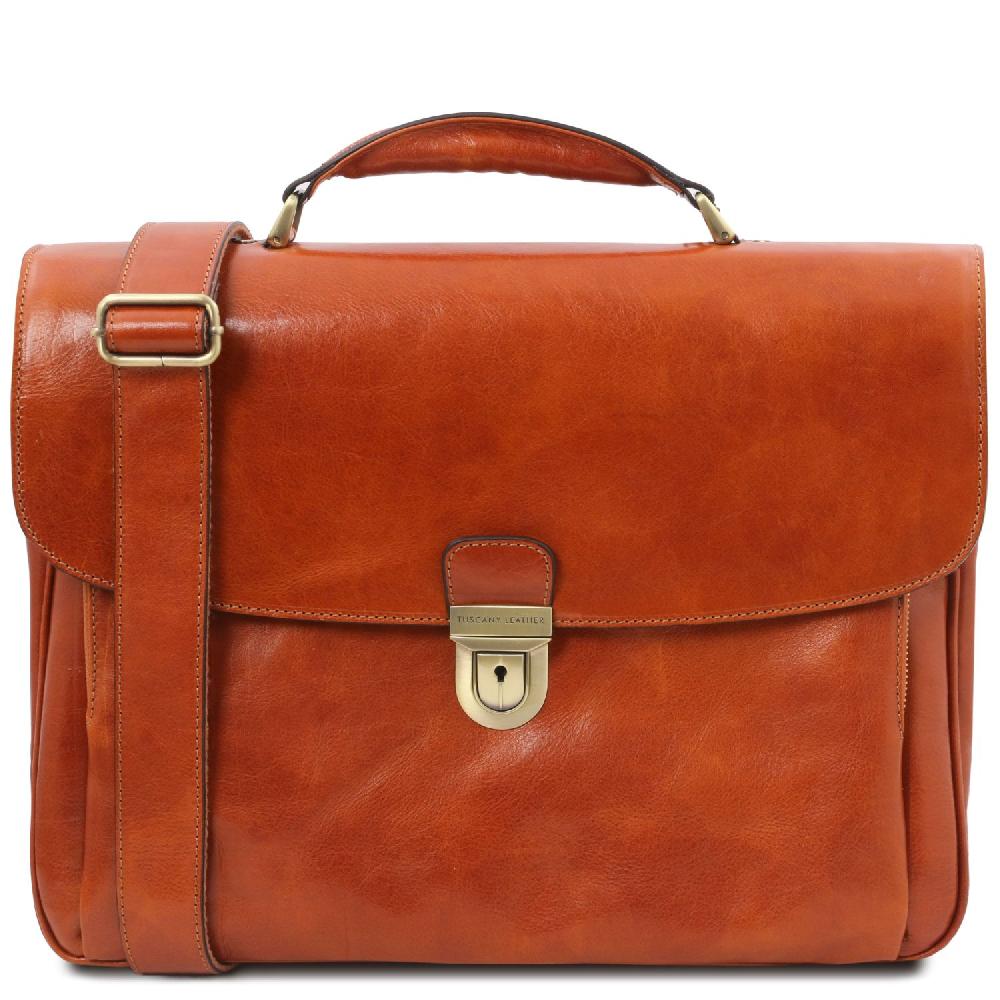 Tuscany Leather Trolley con 4 Ruote e Borsa Porta Computer TL SMART in Pelle Offerta settimanale