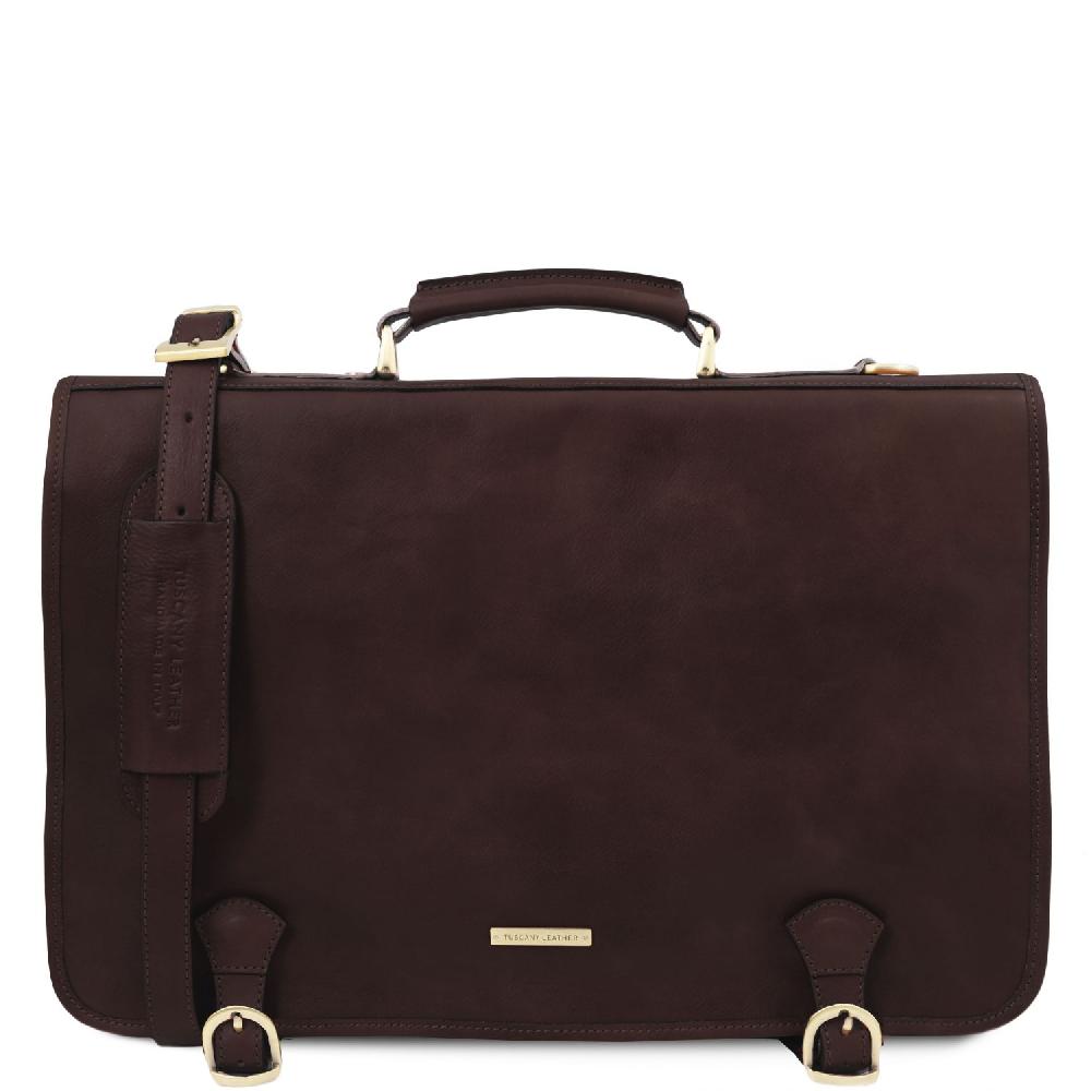 Tuscany Leather Borsa da Lavoro in Pelle Ritorno libero