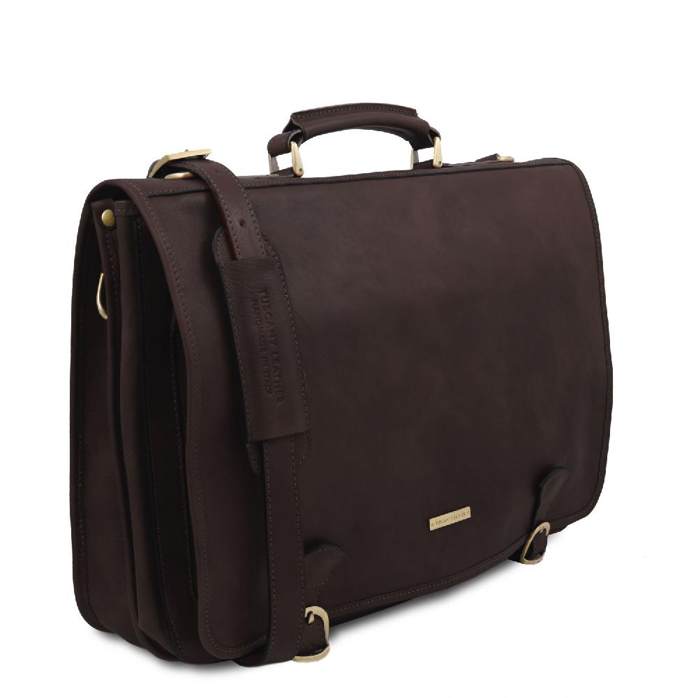Tuscany Leather Borsa da Lavoro in Pelle Ritorno libero