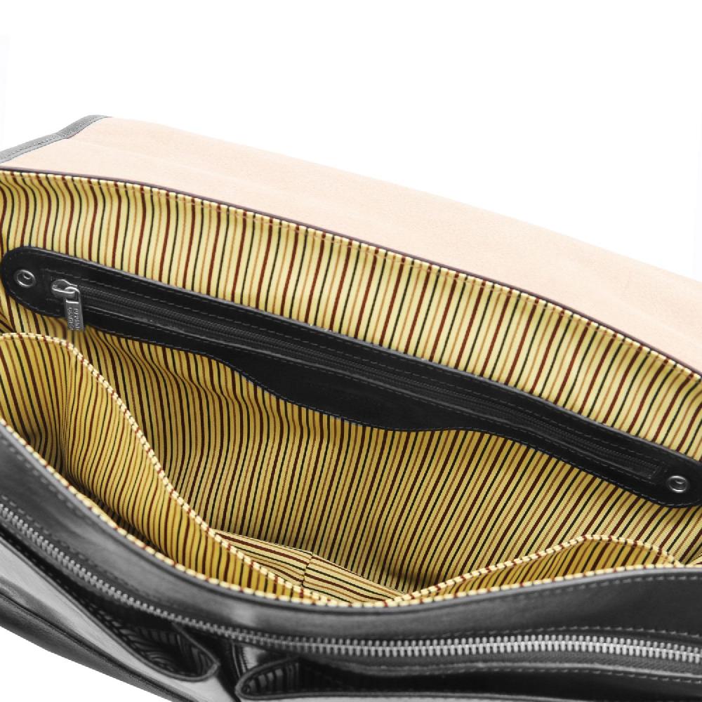 Tuscany Leather Borsa da Lavoro TL SMART Multiscomparto in Pelle con Pattella Fino al 60% di sconto