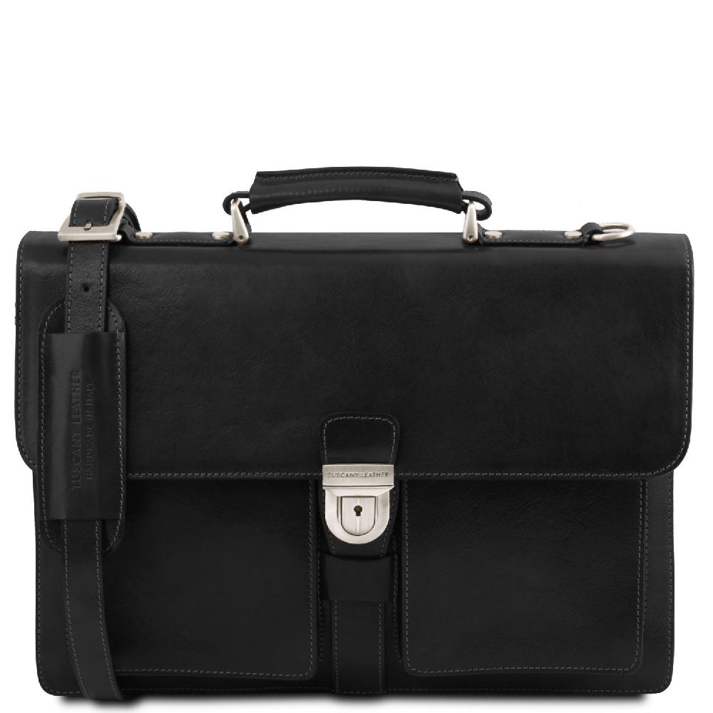 Tuscany Leather Borsa da Lavoro in Pelle 3 Scomparti Solo un giorno rimasto