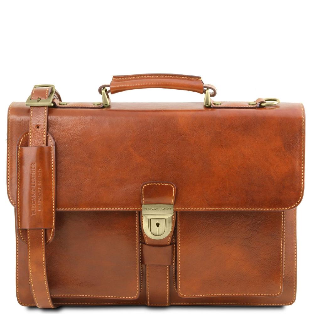 Tuscany Leather Borsa da Lavoro in Pelle 3 Scomparti 50% di sconto con spedizione gratuita