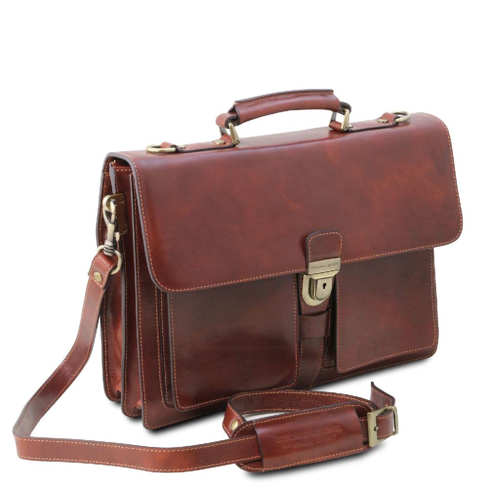 Tuscany Leather Borsa da Lavoro in Pelle 3 Scomparti 50% di sconto con spedizione gratuita