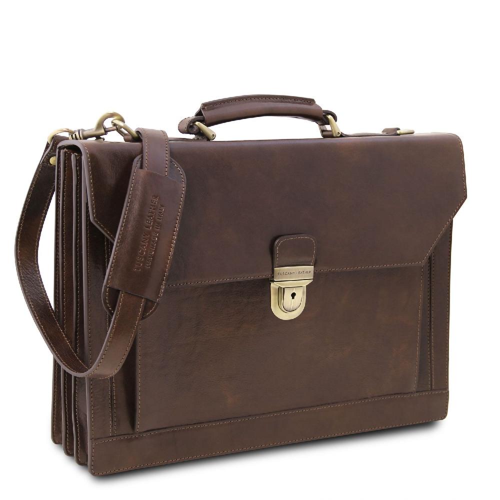 Tuscany Leather Cartella in Pelle 3 Scomparti In vendita