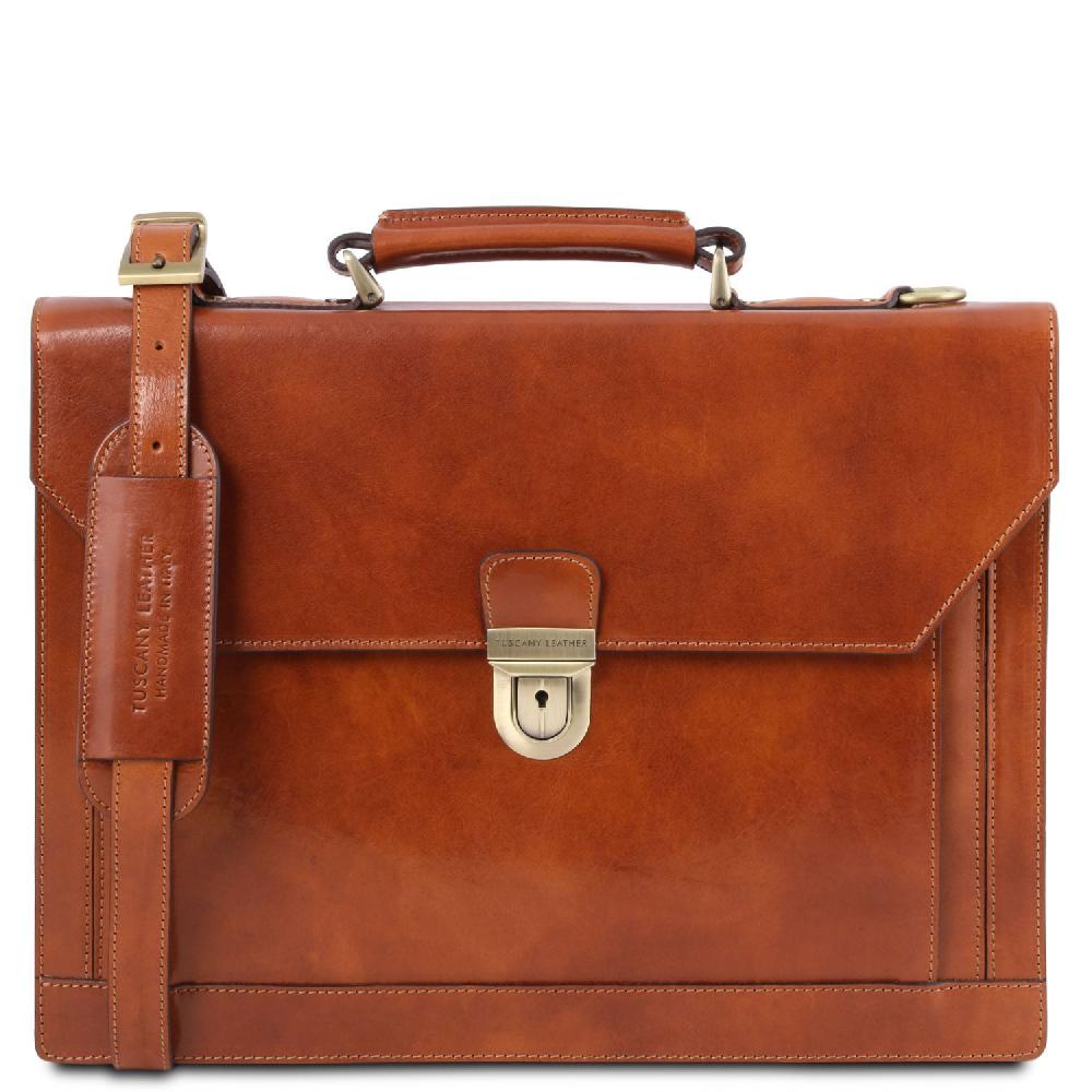 Tuscany Leather Cartella in Pelle 3 Scomparti 50% di sconto per tempo limitato