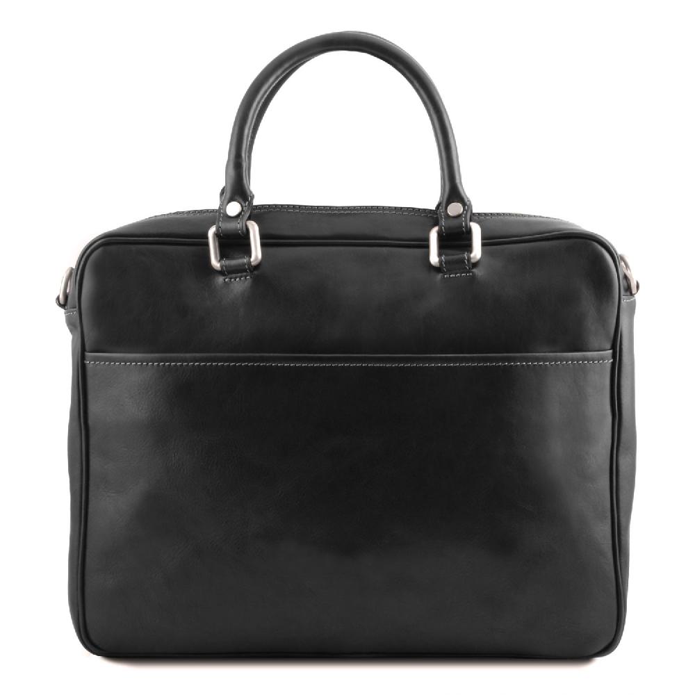 Tuscany Leather Borsa Porta Computer da Lavoro con Tasca Frontale in Pelle Sconti questo mese
