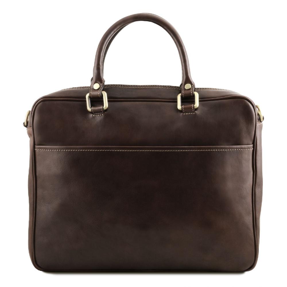 Tuscany Leather Borsa Porta Computer da Lavoro con Tasca Frontale in Pelle 2025