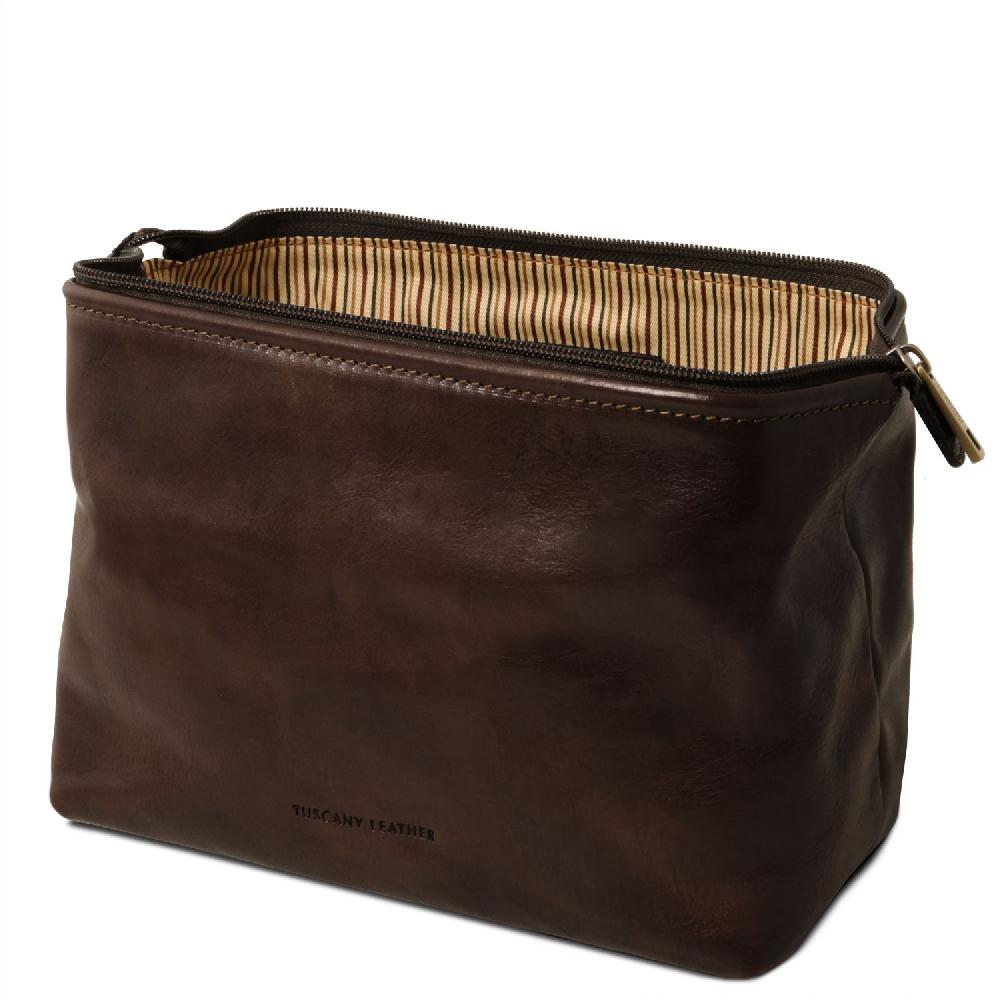 Tuscany Leather Beauty Case in Pelle - Misura Grande In Linea