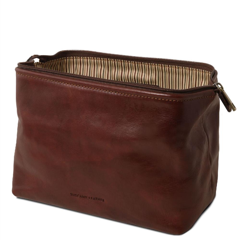 Tuscany Leather Beauty Case in Pelle - Misura Grande Nuovo