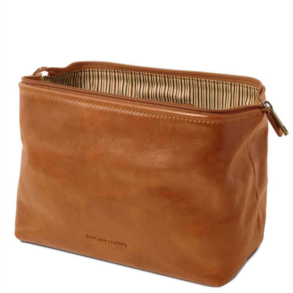 Tuscany Leather Beauty Case in Pelle - Misura Grande Qualità