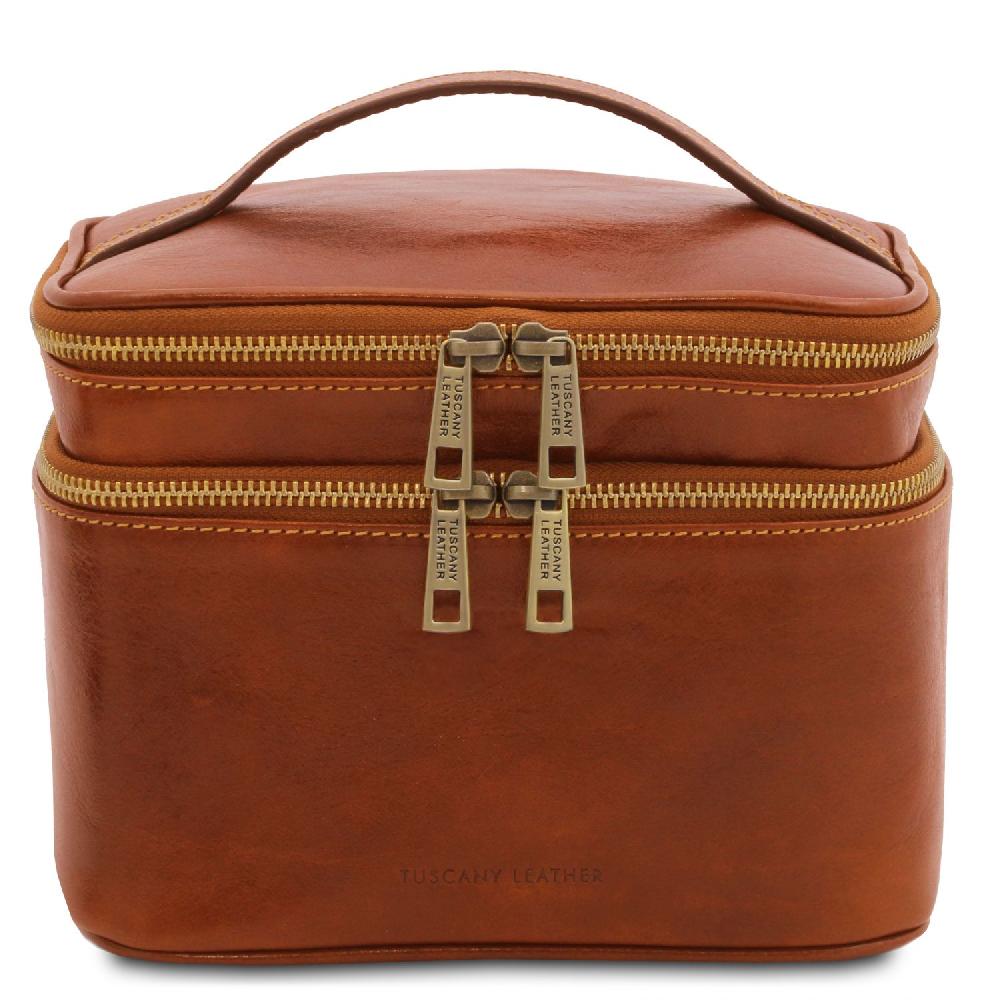 Tuscany Leather Beauty Case in Pelle In Vendita