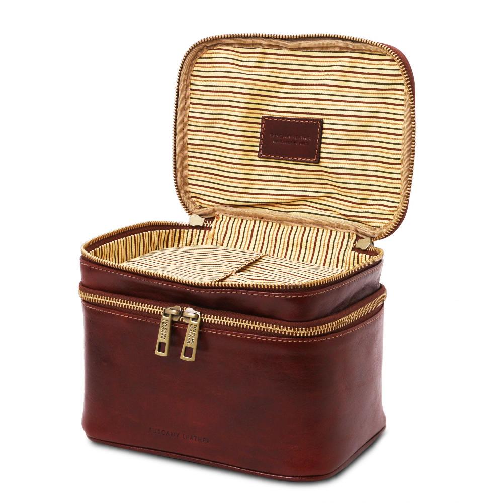Tuscany Leather Beauty Case in Pelle In Vendita