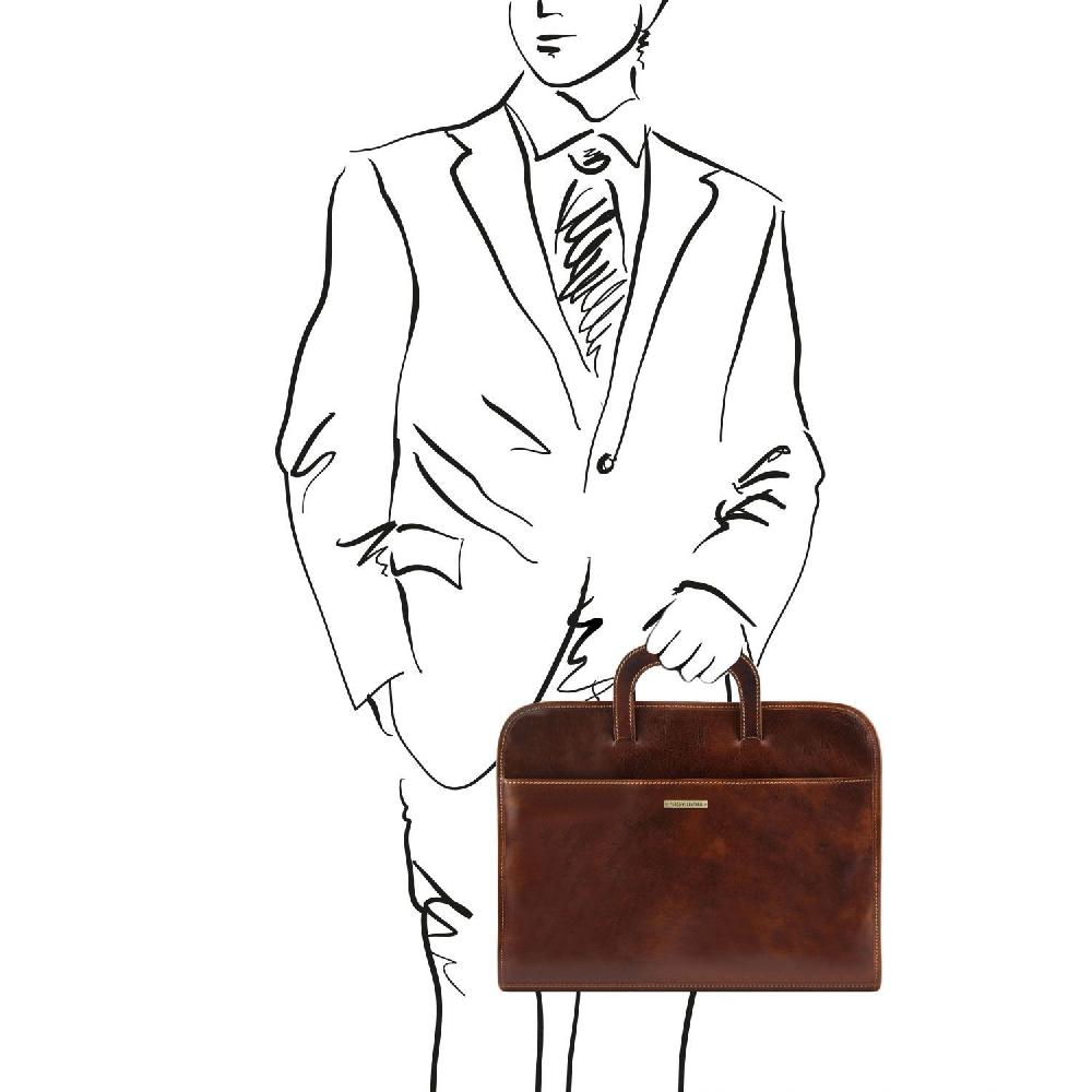 Tuscany Leather Cartella Portadocumenti in Pelle Latest fashion