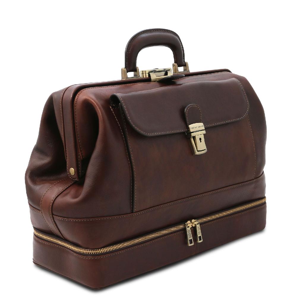Tuscany Leather Esclusiva Borsa Medico in Pelle con Doppio Fondo Prezzo basso