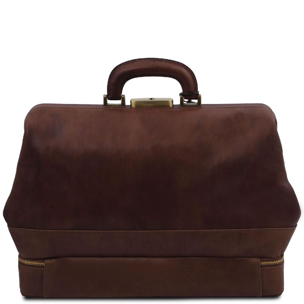Tuscany Leather Esclusiva Borsa Medico in Pelle con Doppio Fondo Prezzo basso