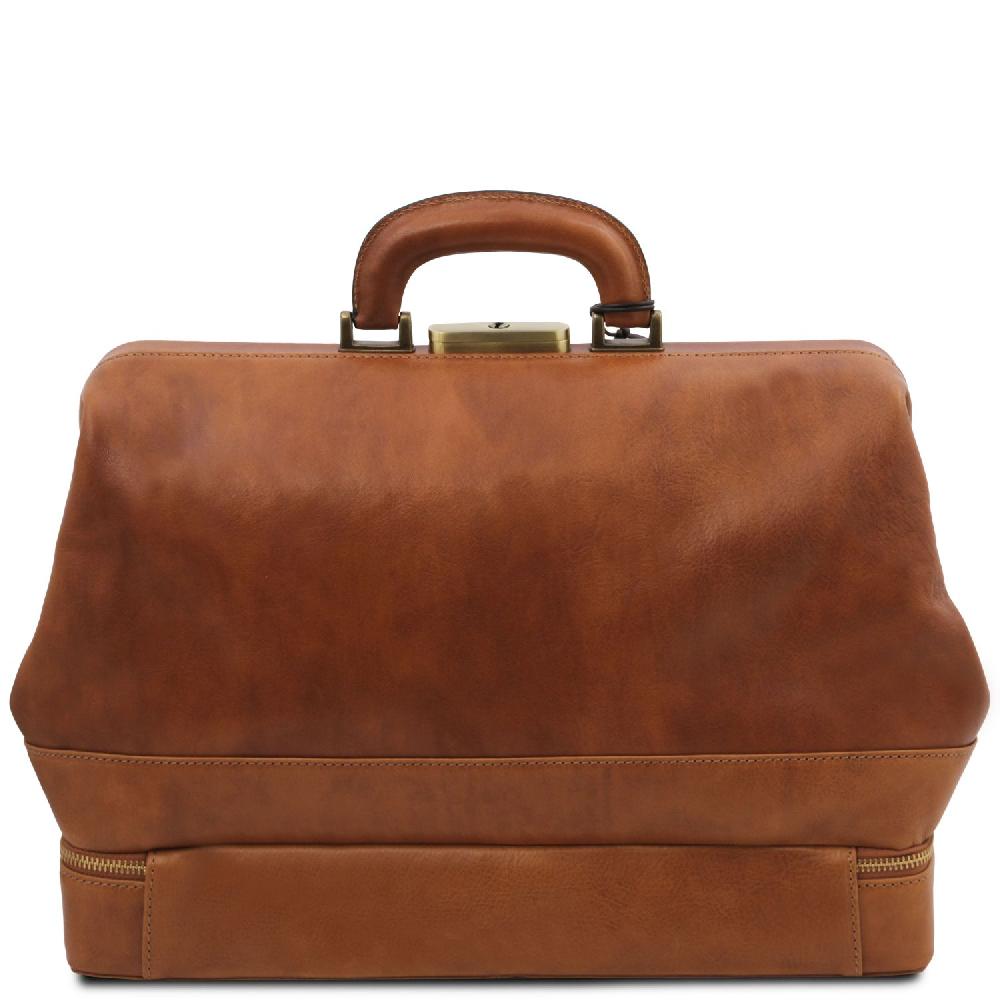 Tuscany Leather Esclusiva Borsa Medico in Pelle con Doppio Fondo Offerta settimanale