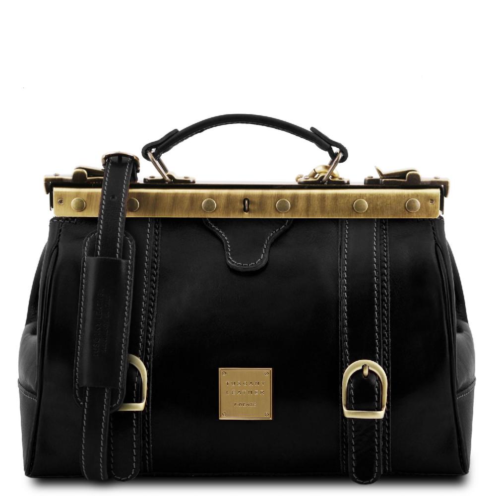 Tuscany Leather Borsa Medico in Pelle con Fibbie Frontali Latest stili
