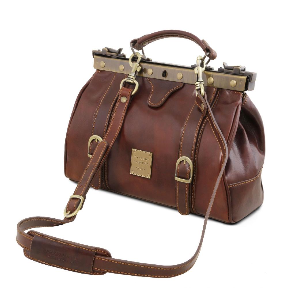 Tuscany Leather Borsa Medico in Pelle con Fibbie Frontali Ultimi due giorni