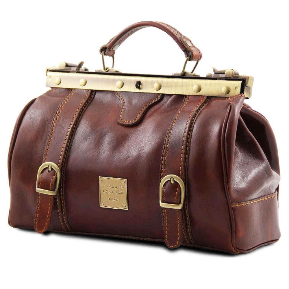 Tuscany Leather Borsa Medico in Pelle con Fibbie Frontali Promozione temporanea